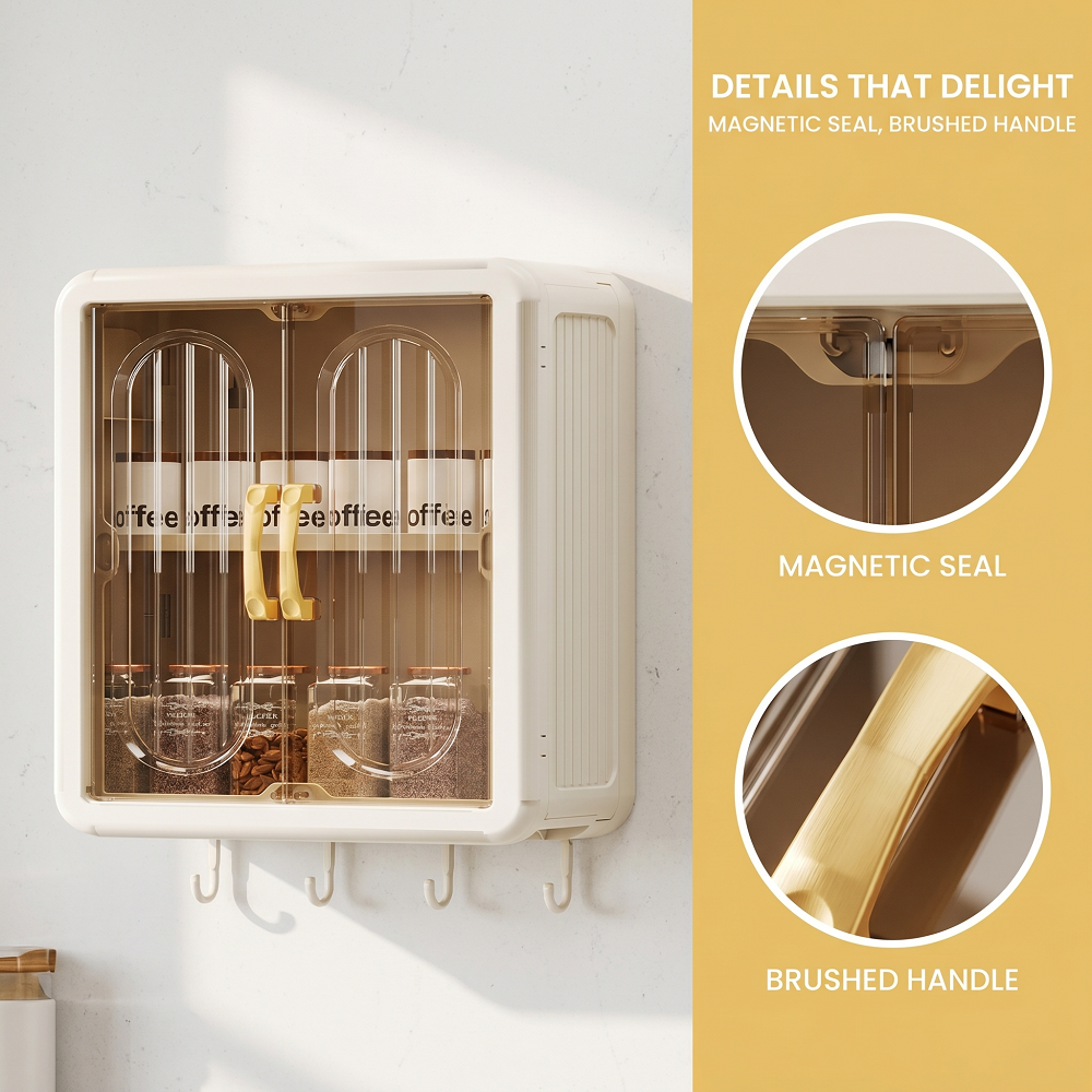 Bathroom Wall Mounted Storage Rack Cosmetics Storage Cabinet Shower Gel ...