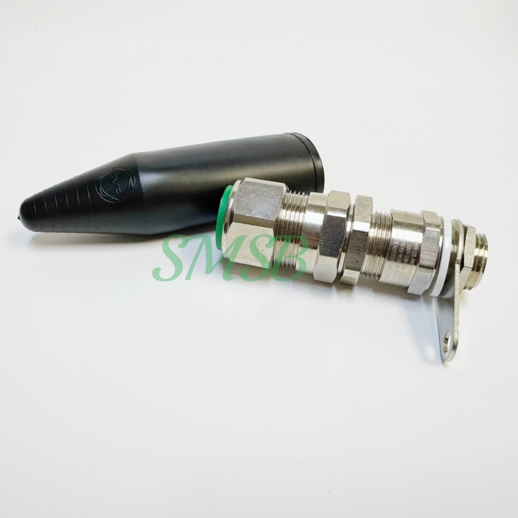 CMP Brass Nickel Plated Cable Gland, with Lock nut, Earth tag, Nylon ...