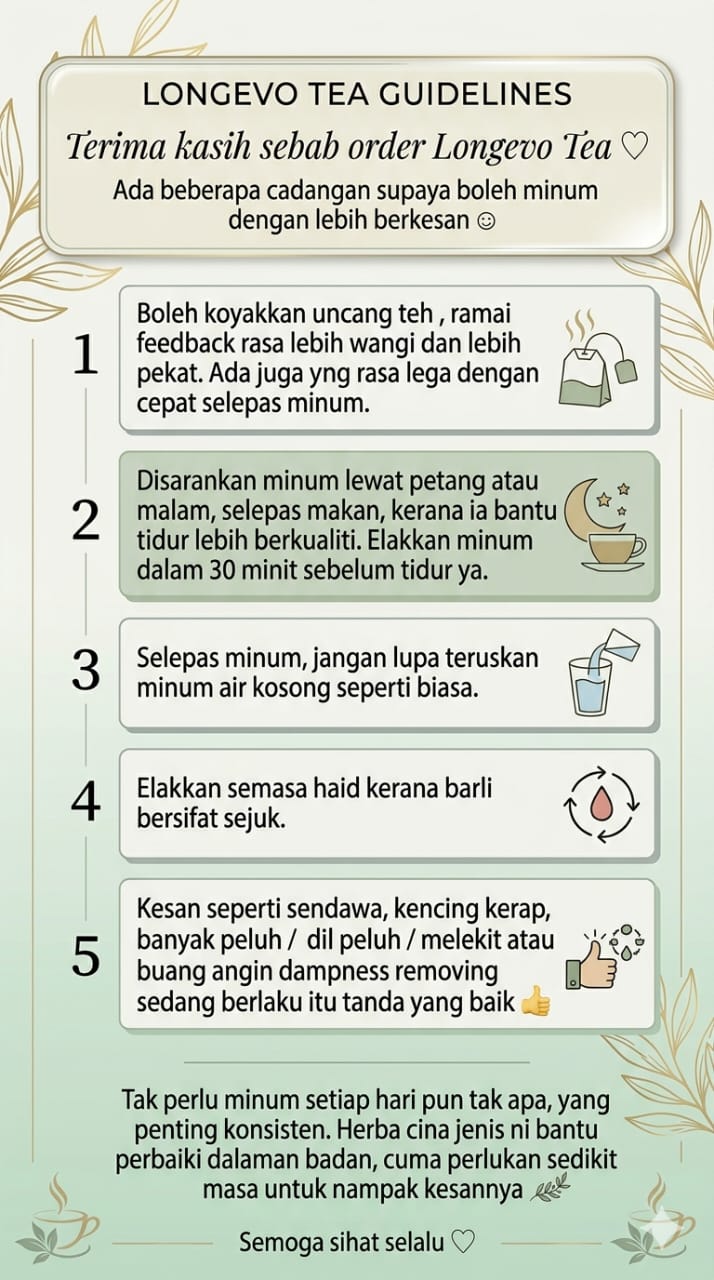 Longevo Tea water retention wellness beauty perut buncit oily scalp ...