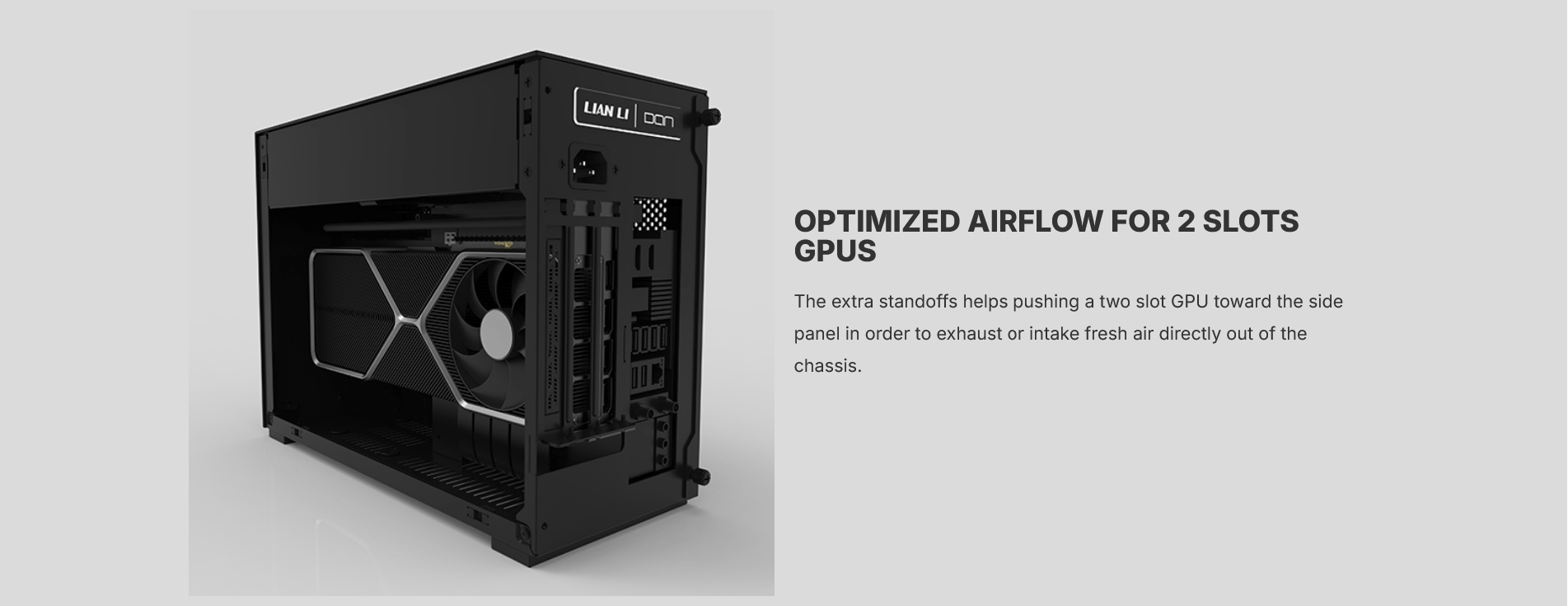 LIAN LI A4-H20 A4-H2O Aluminum Mini-ITX Computer Case Casing PCIE 5.0 ...