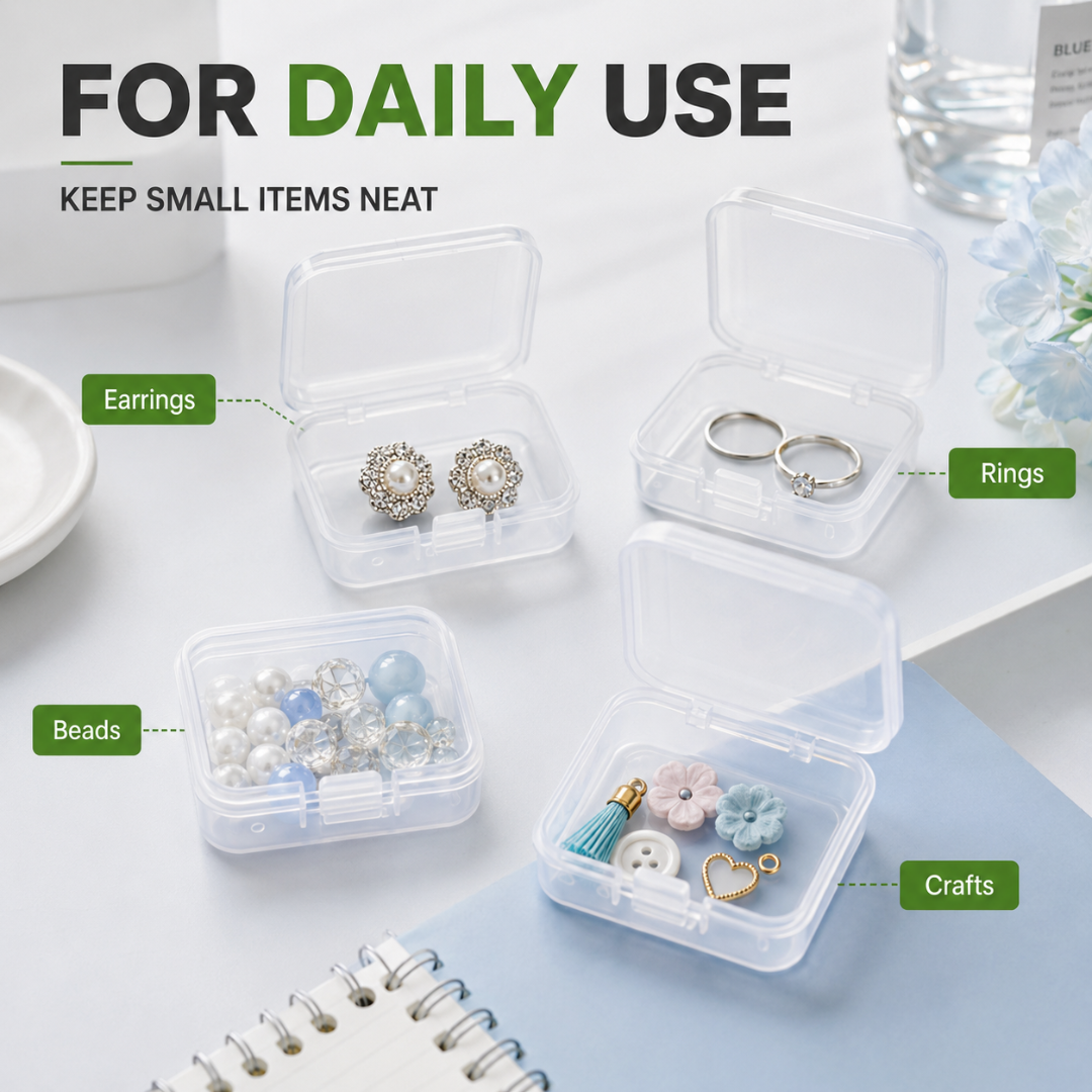 Momoyocraft Mini Storage Box Jewellery Box Kotak Plastik Transparent ...