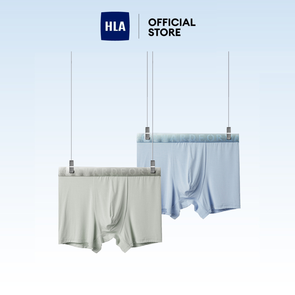 [New Arrival] HLA (2pcs) Soft Breathable Boxer Underwear Men (4 Styles ...
