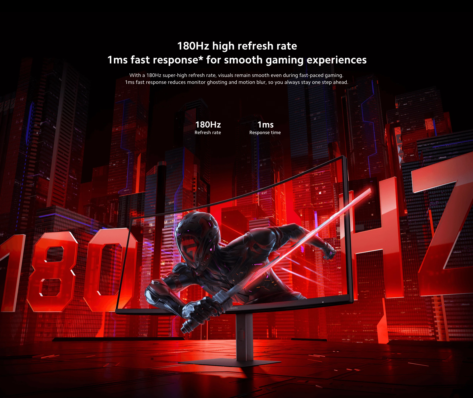 Xiaomi Curved Gaming Monitor G34WQi 2026 - 34”WQHD 180Hz-1500R Golden ...