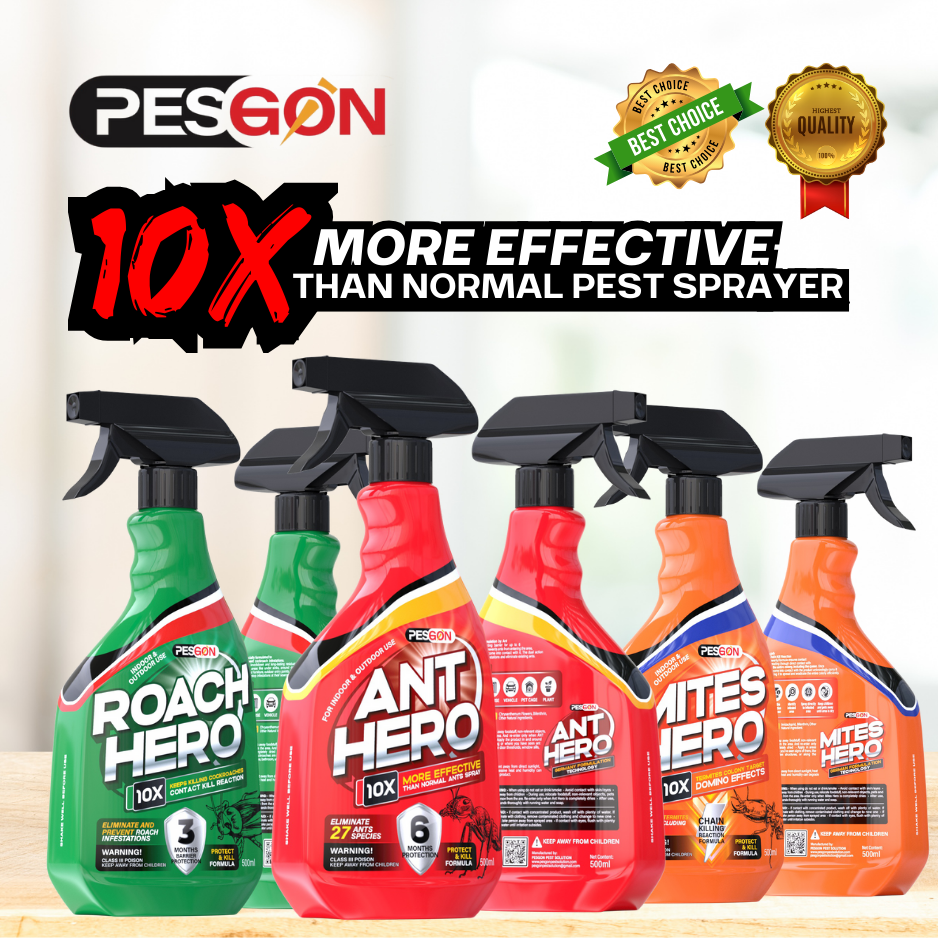 ROACH HERO by Pesgon. Cockroach Repellent - Prevent Infestations ...