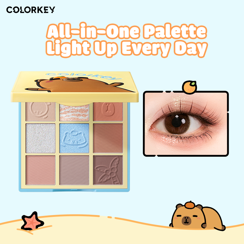 COLORKEY Capybara 9-Shade Eyeshadow Palette All-in-One | Shopee Malaysia