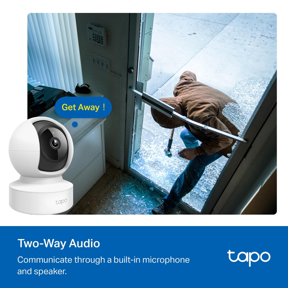TP-Link Tapo C202 CCTV WiFi Dalaman 1080p FHD | 360° Pan/Tilt, AI ...