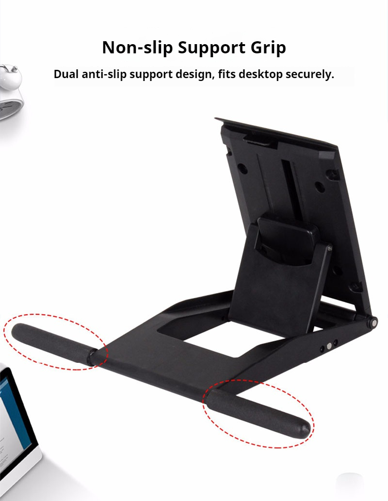 Universal 14-27 inch desktop monitor support stand with tilted base and ...