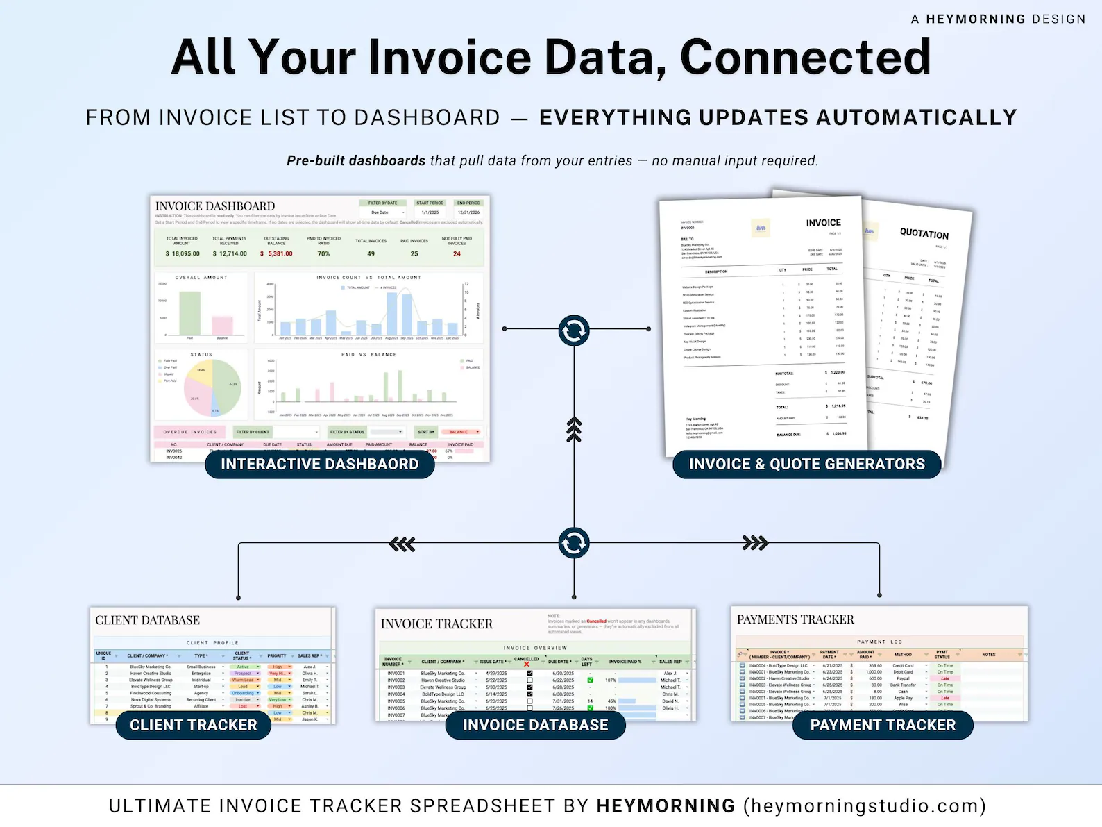 Invoice Generator Tracker Google Sheets Excel Invoice Spreadsheet Small ...