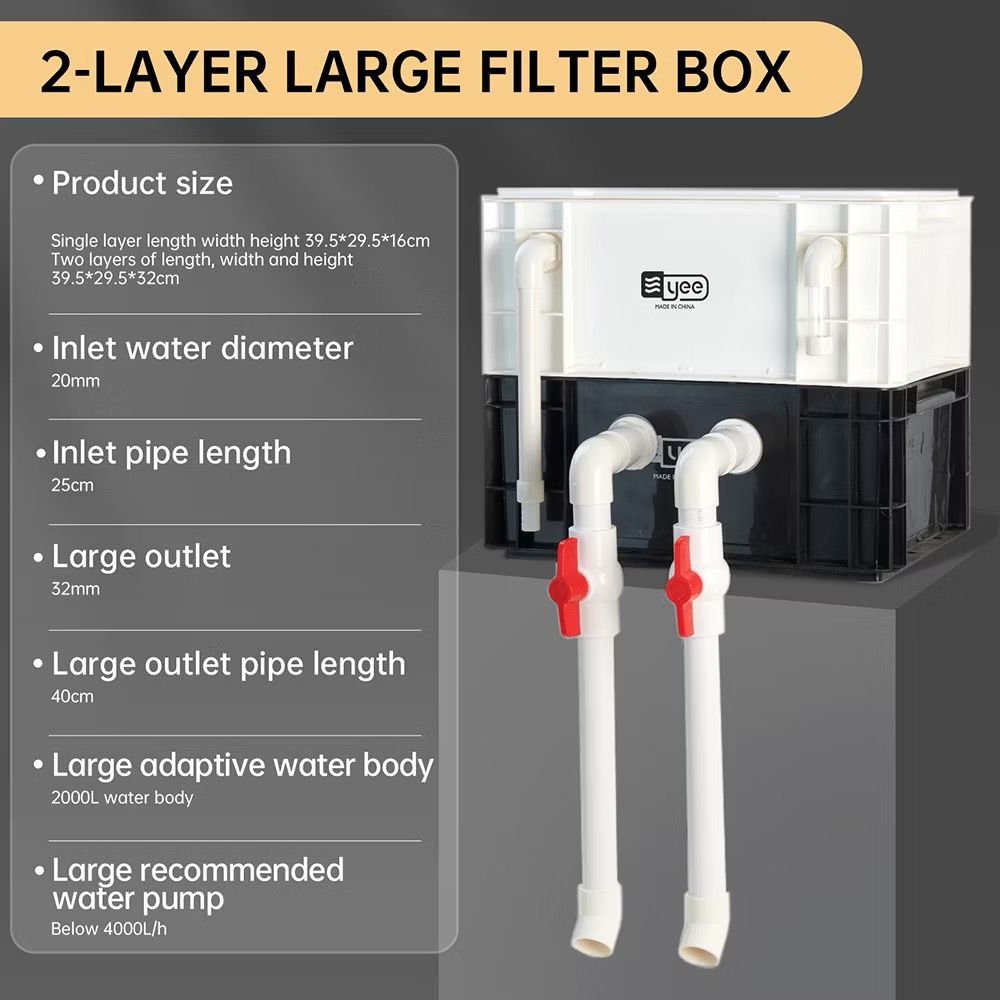 YEE AQUARIUM FILTER BOX | 2 LAYERS FILTER BOX | FISH TANK FILTER BOX ...