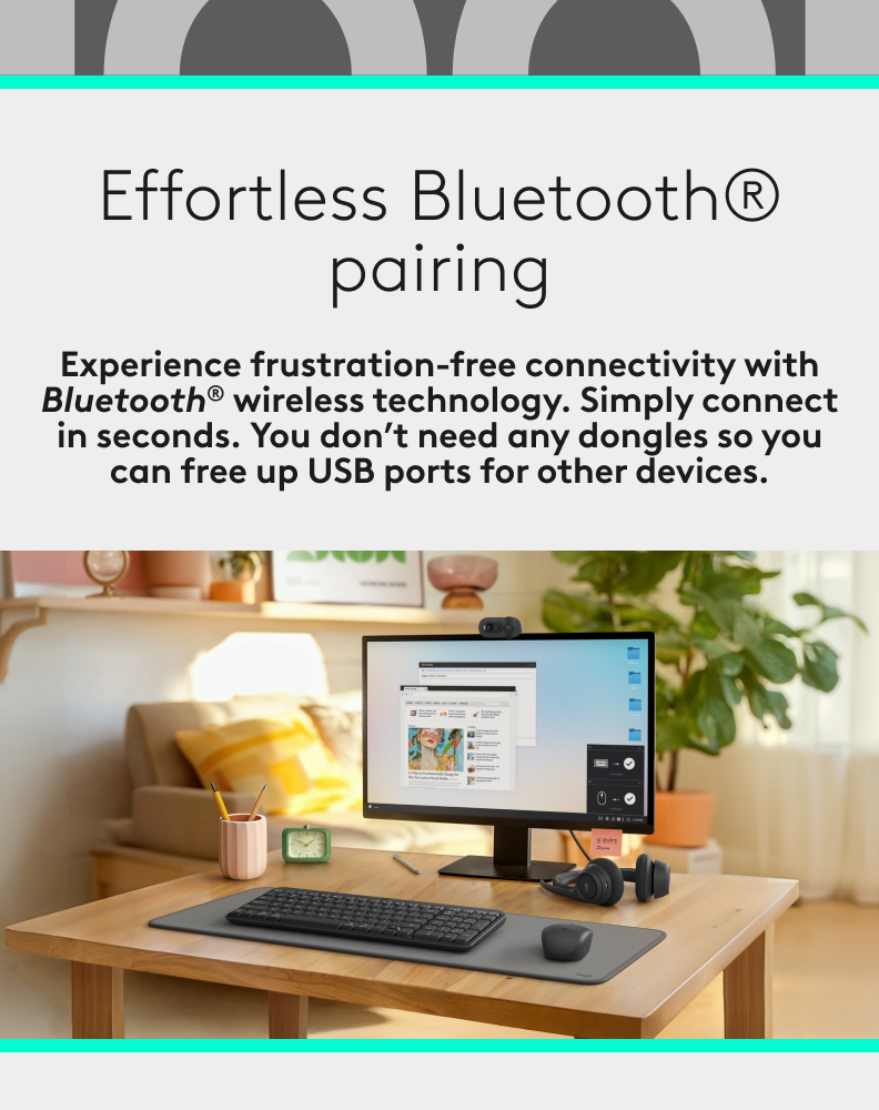 Logitech MK250 Bluetooth Wireless Mouse and Keyboard Combo: Fast & Easy ...