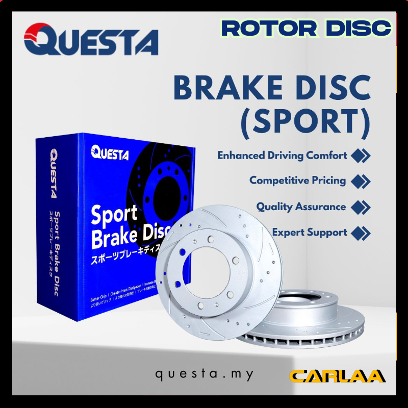 QUESTA JAPAN QUALITY【MYVI LAGI BEST Y12 AXIA BEZZA】PERODUA ROTOR DISC ...