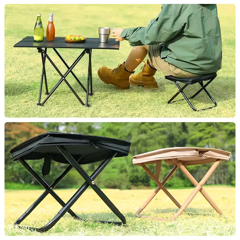 Mini Portable Folding Stool Ultra Light Outdoor Slacker Chair Hiking ...