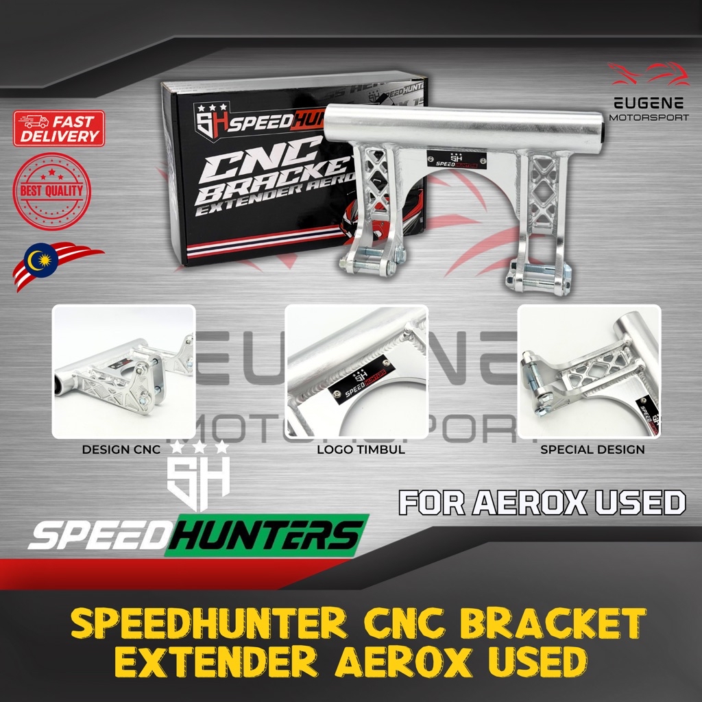 SPEEDHUNTERS CNC Bracket Extender Arm 2 Inch Untuk Yamaha NVX / Aerox ...
