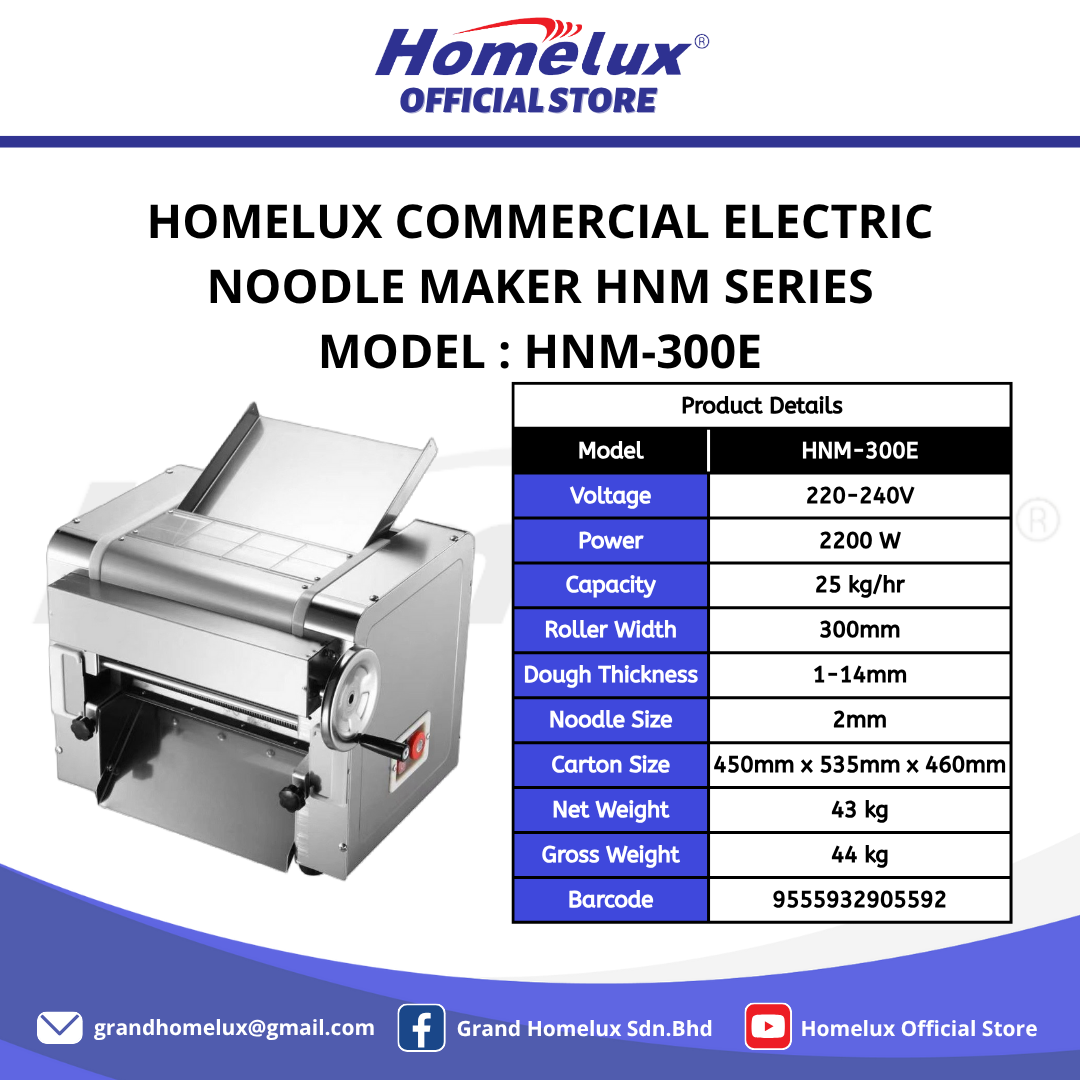 HOMELUX HOUSEHOLD ELECTRIC NOODLE MAKER HNM SERIES HNM-300E MESIN ...