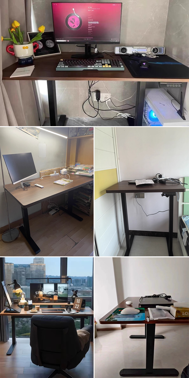 𝙍𝙚𝙖𝙙𝙮 𝙎𝙩𝙤𝙘𝙠 Standing Desk丨Height Adjustable Table丨Meja Kerja Elektrik丨 ...