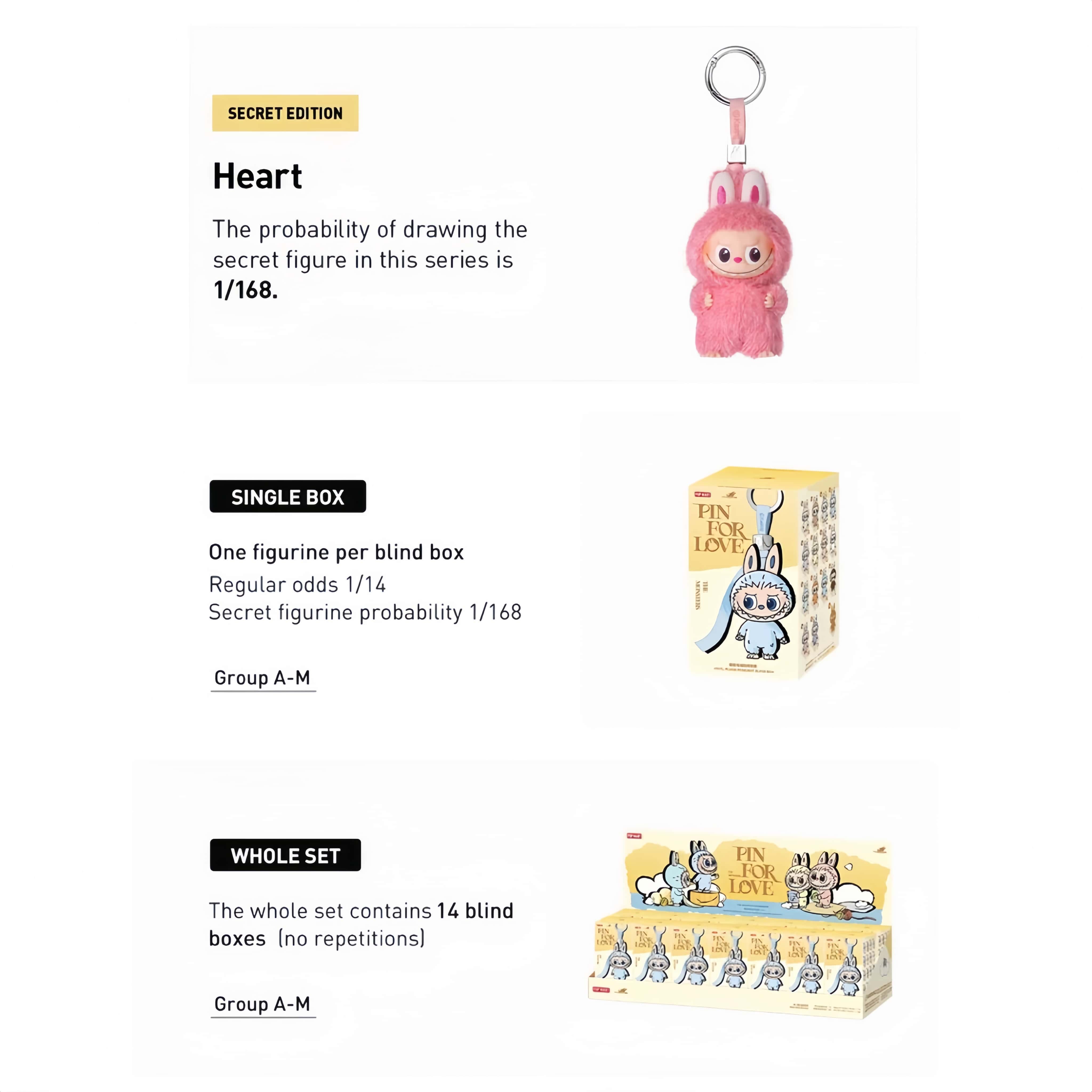 【READY STOCK】 Mini Labubu 4.0 - Pin For Love Vinyl Plush Pendant Blind ...