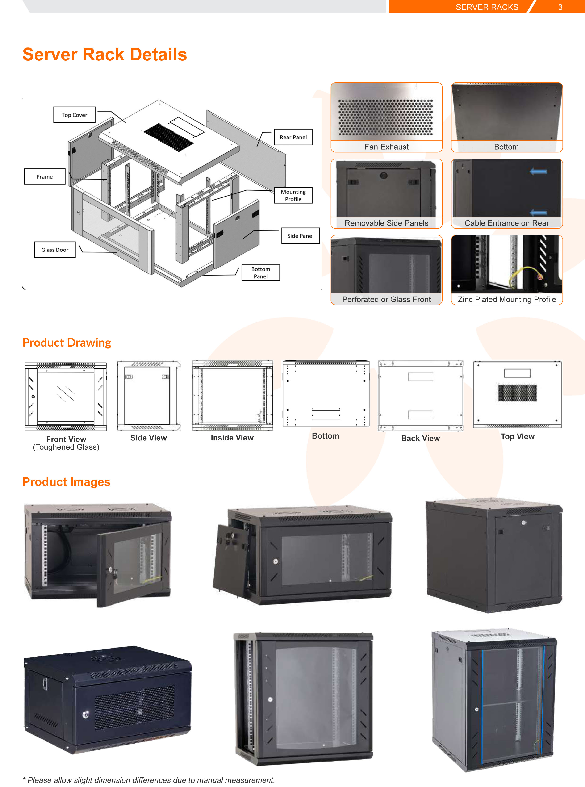 DIY 4U Wall Mount Network Cabinet - 4U Server Rack - 4U CCTV Rack - 4U ...