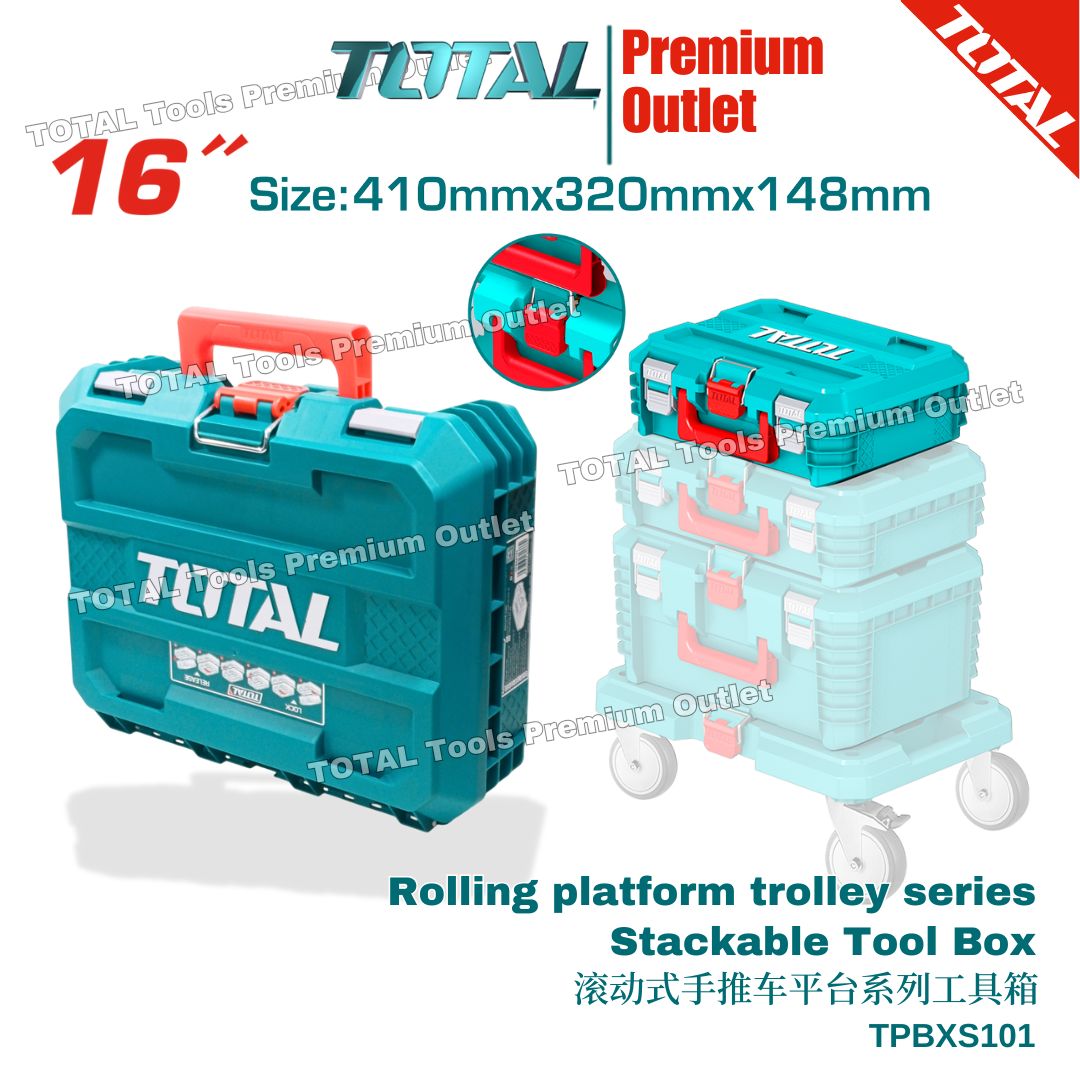 TOTAL Tools Stackable rolling tool box storage systems - THTWB61001 ...