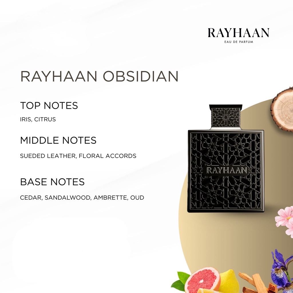 100% Original Rayhaan Obsidian Edp 100ml | Shopee Malaysia