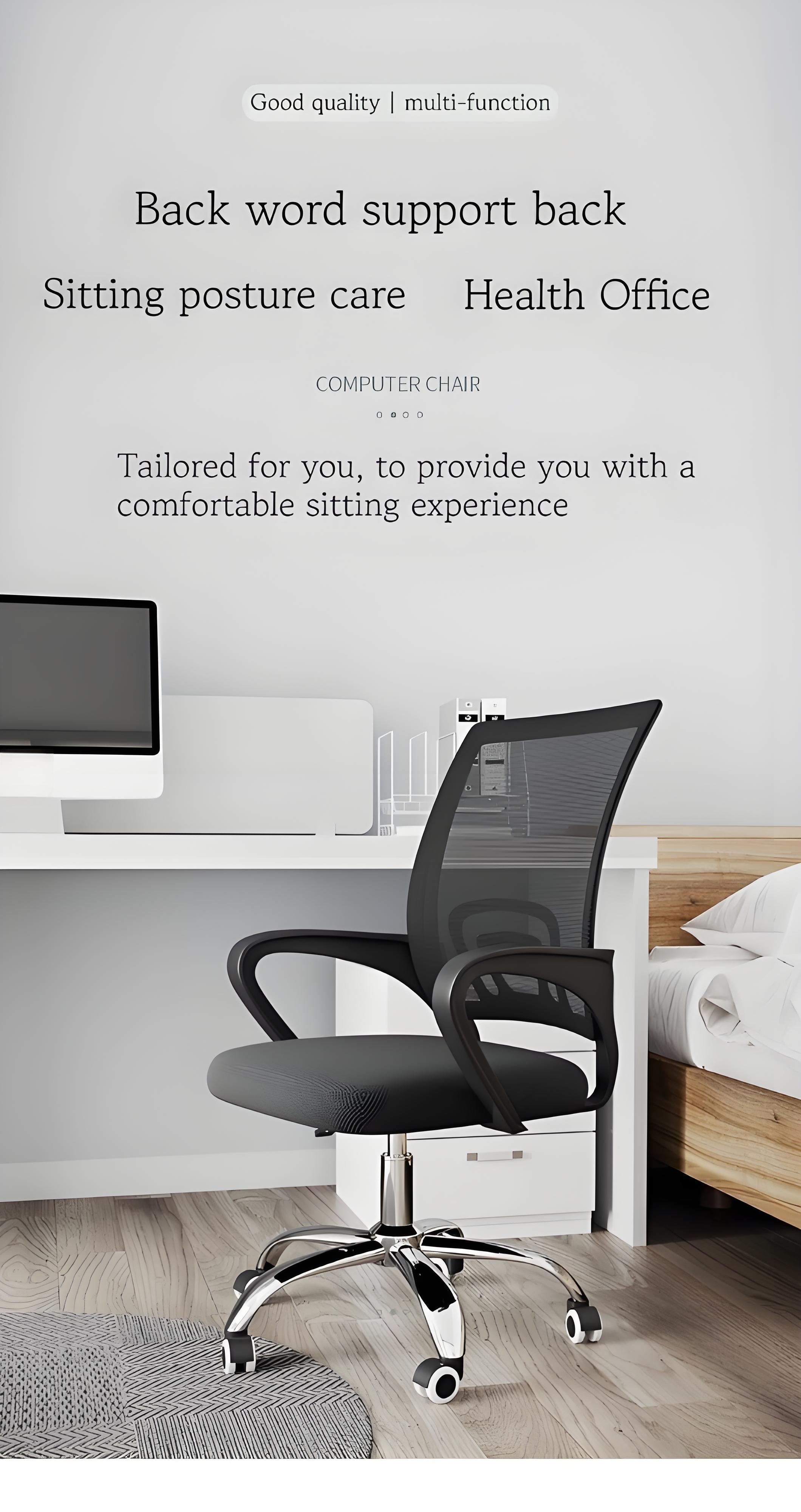FIVE STAR Ergonomic Office Chair Mesh Back Executive Swivel Desk Chair ...