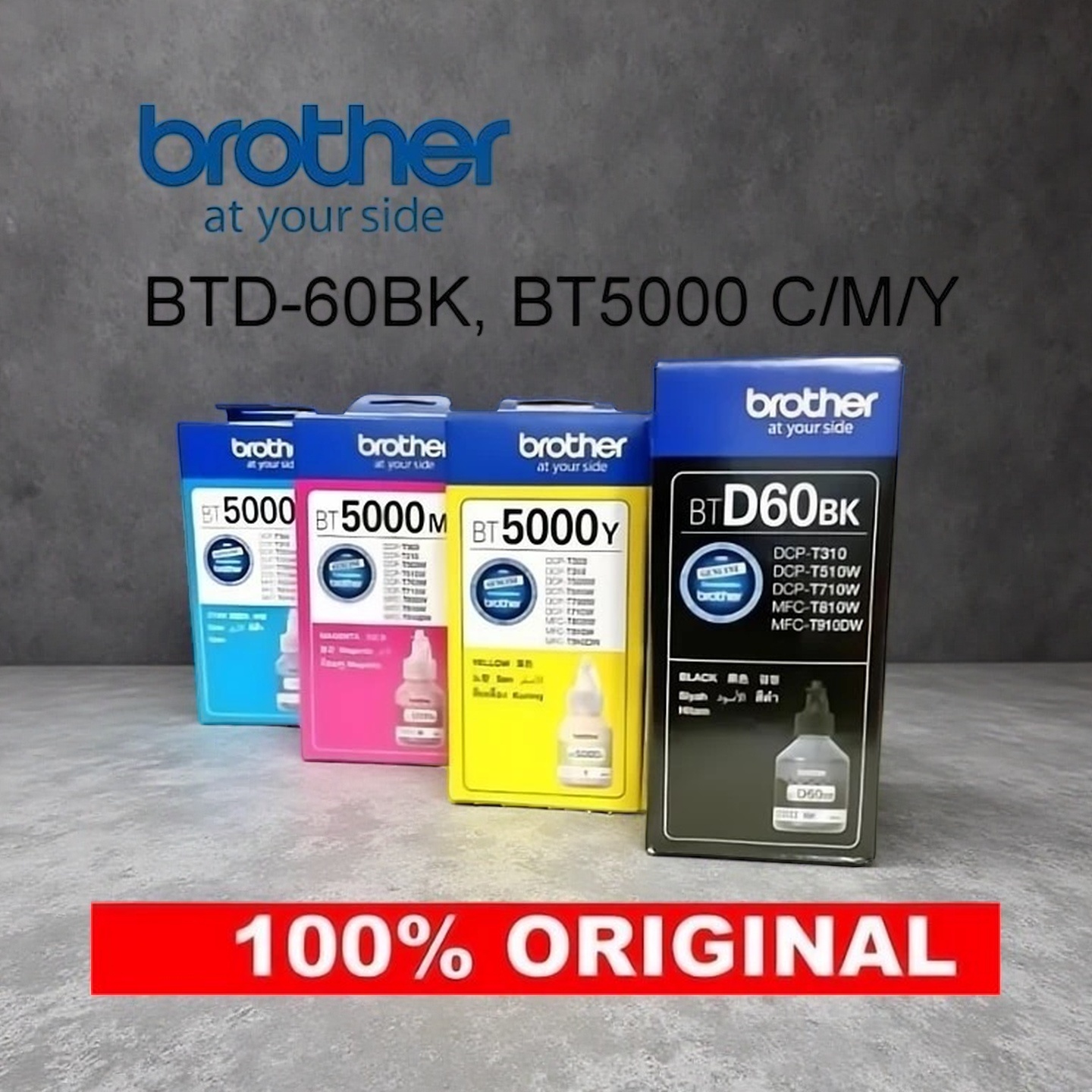 Brother BT5000C/M/Y/BTD60BK Genuine Ink Cartridge (BT-5000 BT-D60 )DCP ...