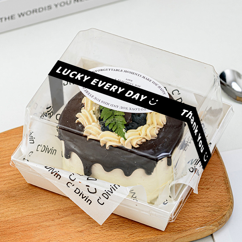 Long Baking Sticker Label Dessert Packaging Box Sticker Pastry Sticker ...