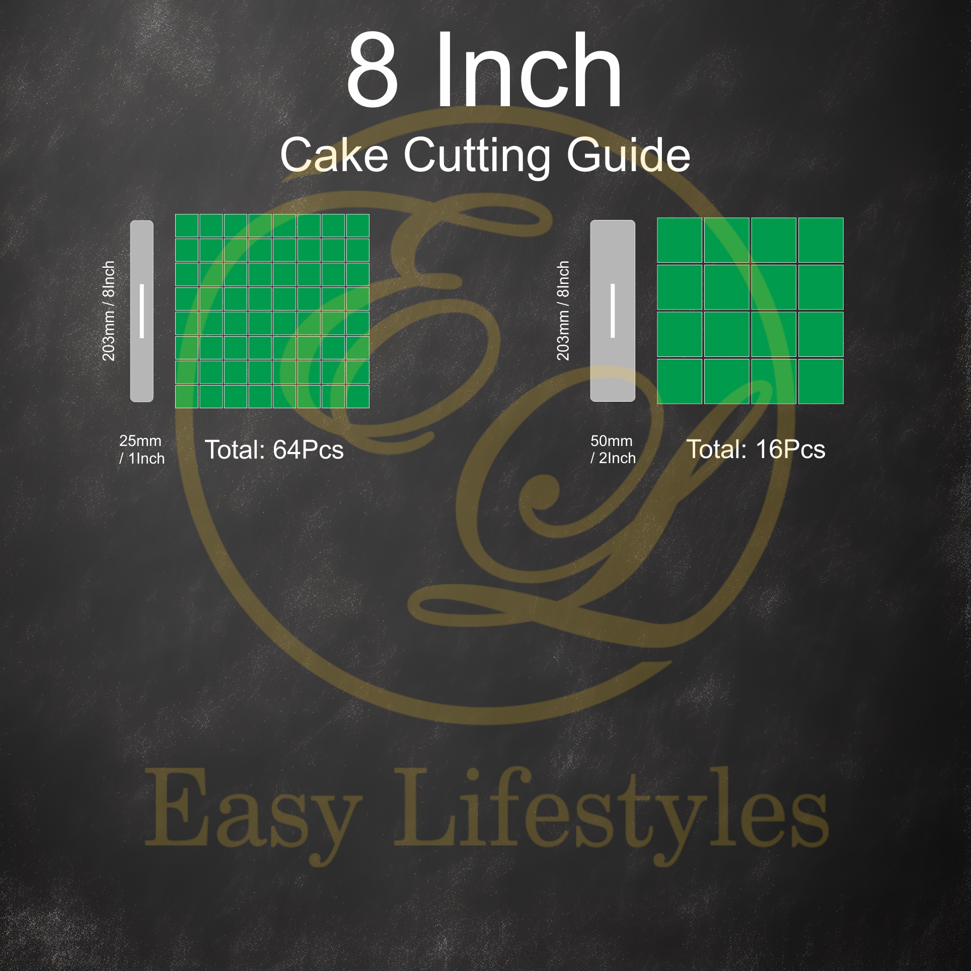 8 Inch Cake Cutting Guide | Pembaris Kuih | Pembaris Kek | Shopee Malaysia