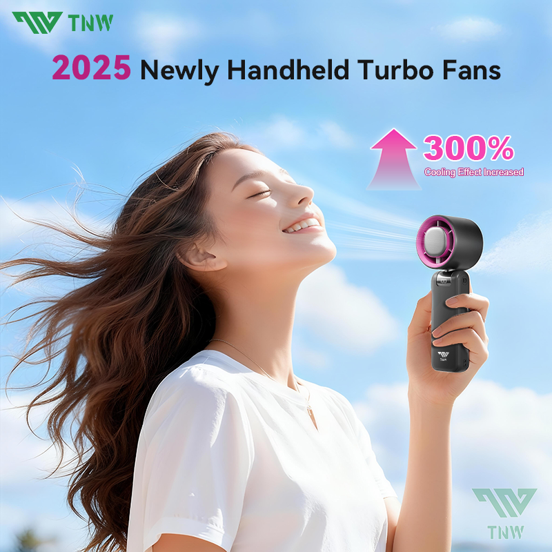 TNW OK7 Mini Handheld Fan Adjustable Speed Rechargeable Portable Fan ...