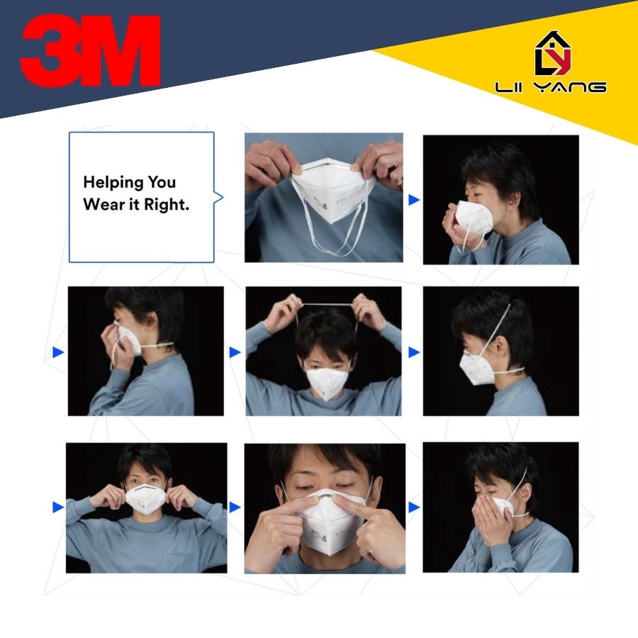 [Original] 3M 9501+ N95 Earloop 9502+ N95/ KN95 Headstrap Disposable ...