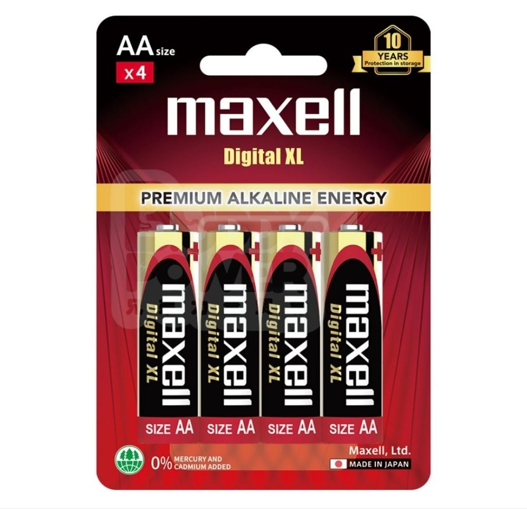 (Made in Japan) Maxell Digital XL Premium Alkaline AA/AAA 4pcs card ...