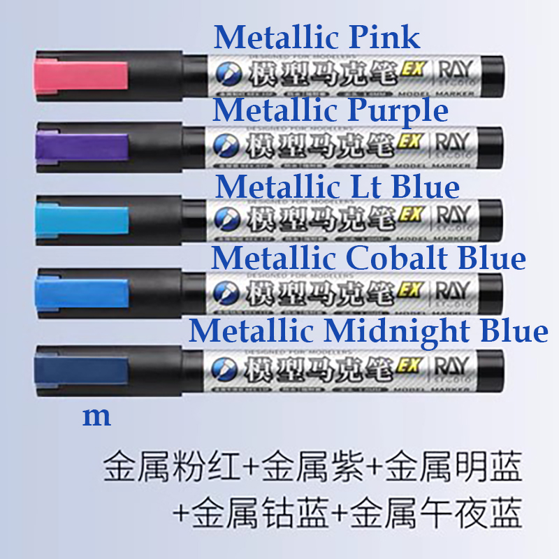 [RAY STUDIO] METALLIC MARKER PEN EX MODEL KITS TOOLS | Shopee Malaysia