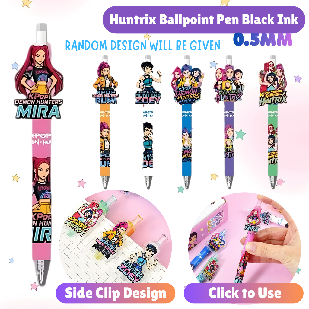 Huntrix Kpop demon hunter 0.5mm mechanical pencil sticker notebook 10 ...