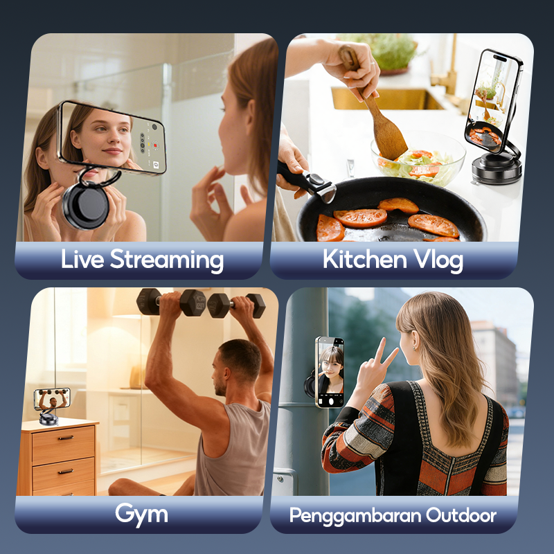 MODOFO 360° Rotating Magnetic Phone Holder Foldable & Retractable ...