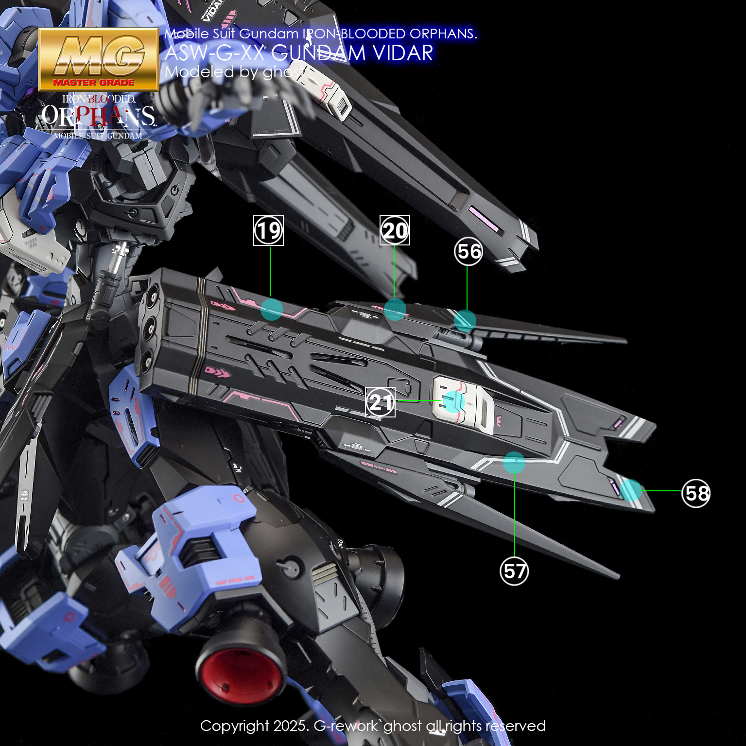 [ G Rework ] MG11 MG 1/100 ASW-G-XX VIDAR GUNDAM WATER SLIDE DECAL[17 ...