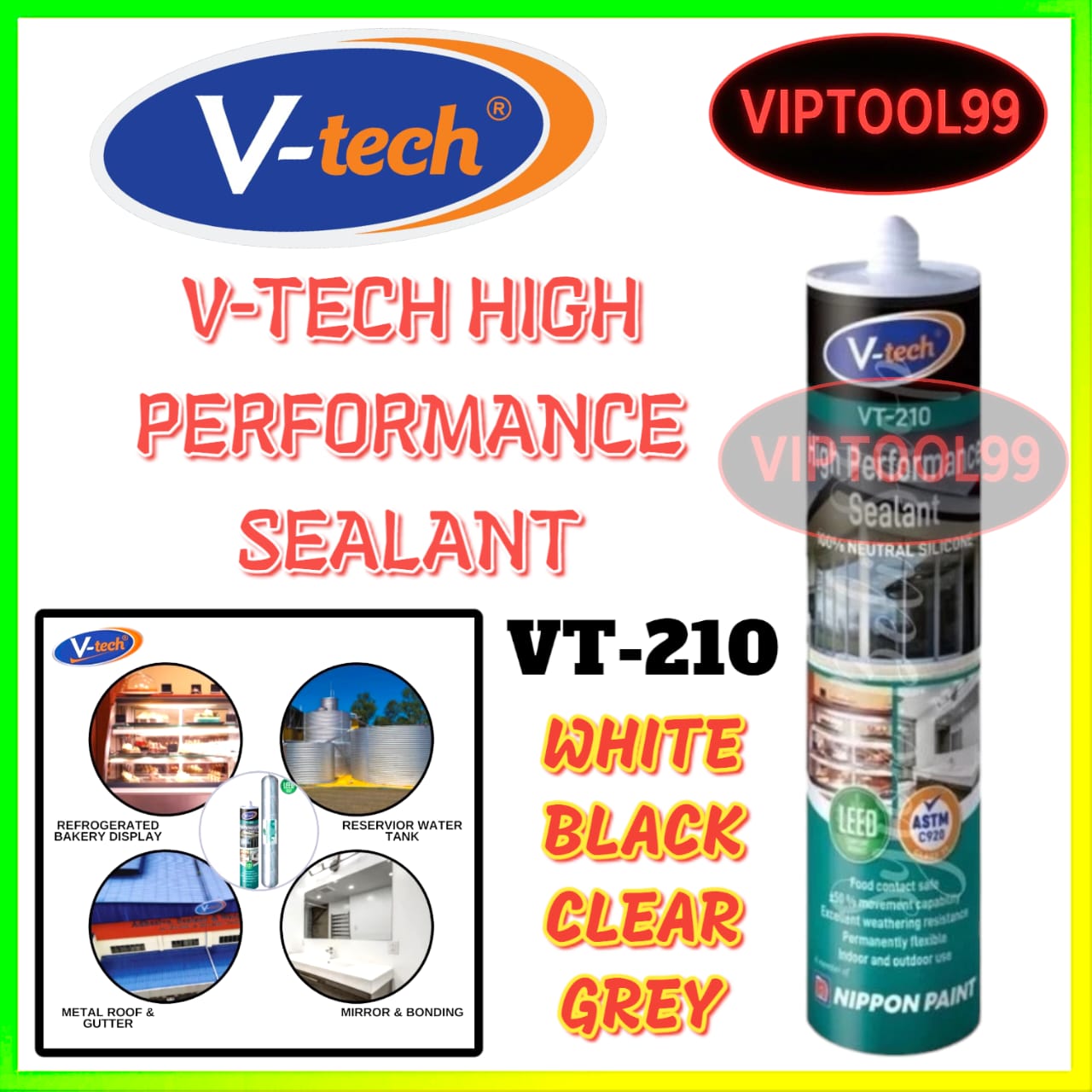 V-Tech VT-210 High Performance Sealant l Roof Gutter Cladding ...