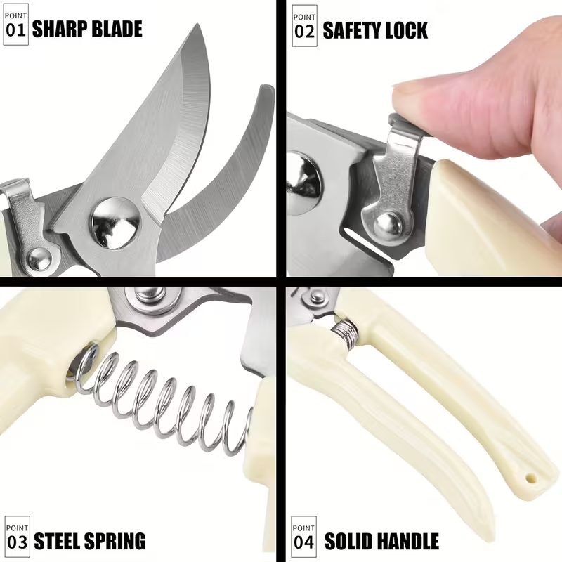 Curved Garden Scissors Pruning Shears Cutter Cutting Pruning High ...