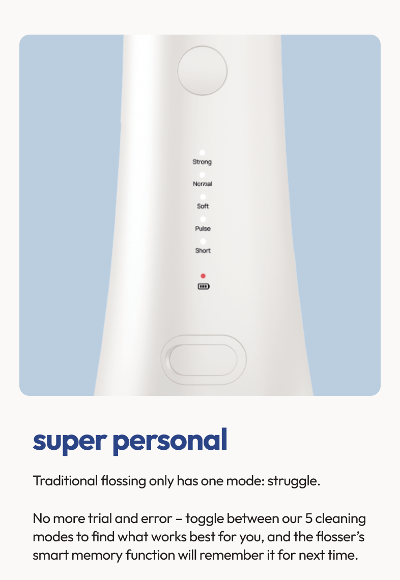 Stryv AcquaFloss | Cordless Water Flosser for Teeth & Tongue | 5 ...