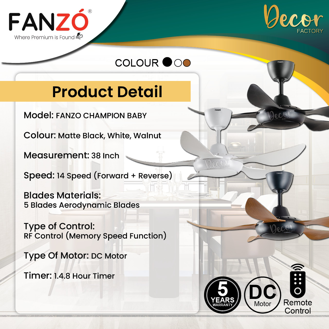 FANZÓ Fan FANZO CHAMPION Series 56