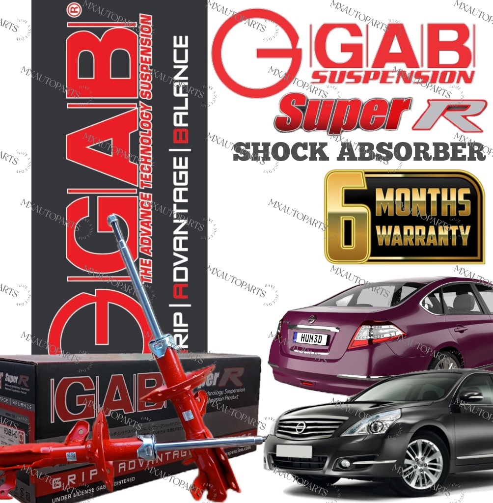 ORIGINAL GAB SUPER R HEAVY DUTY SHOCK ABSORBER NISSAN TEANA J31 J32 ...