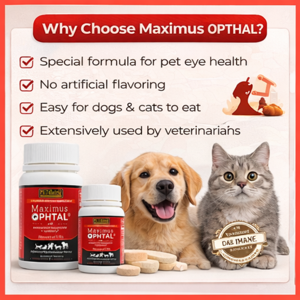 PETdiatric® Maximus Opthal – Eye Health Supplement for Dogs & Cats with ...