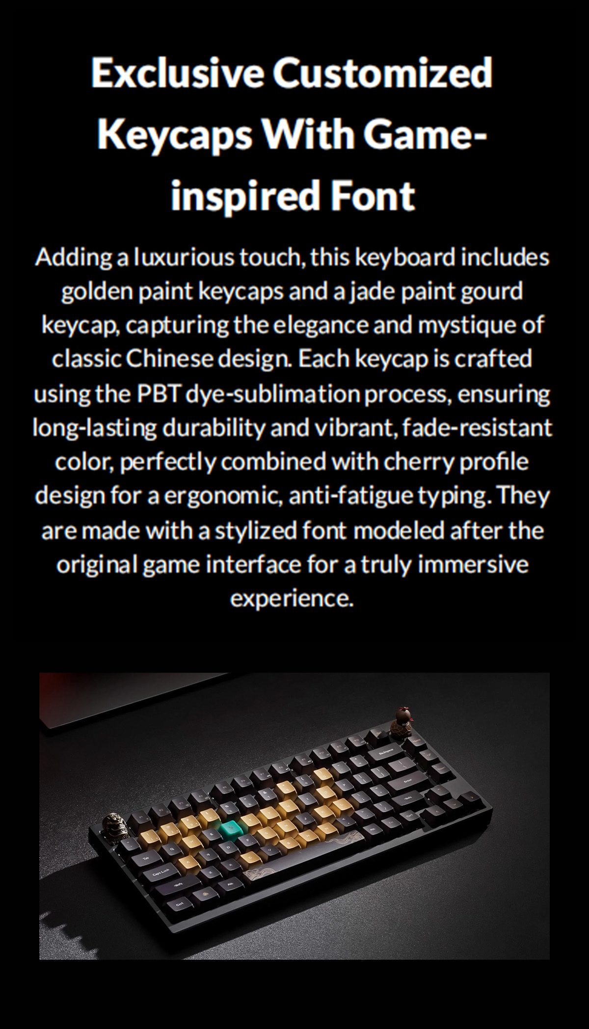 [New] Black Myth Wukong Wireless Keyboard | 75% Gaming Compact ...