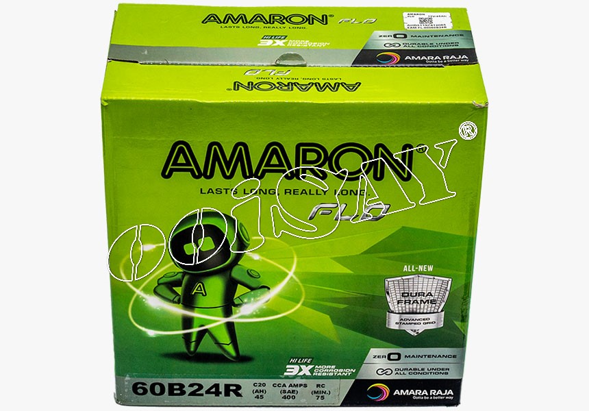 AMARON FLO NS60 | 55B24R/RS | 60B24R 60B24RS (MF) - Car Battery - Saga ...
