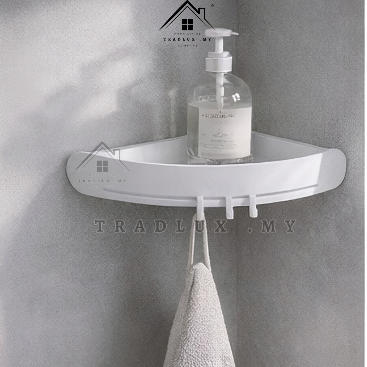 Tradlux Shower Corner Rack Bathroom Organizer Rack Wall Mounted Rack ...