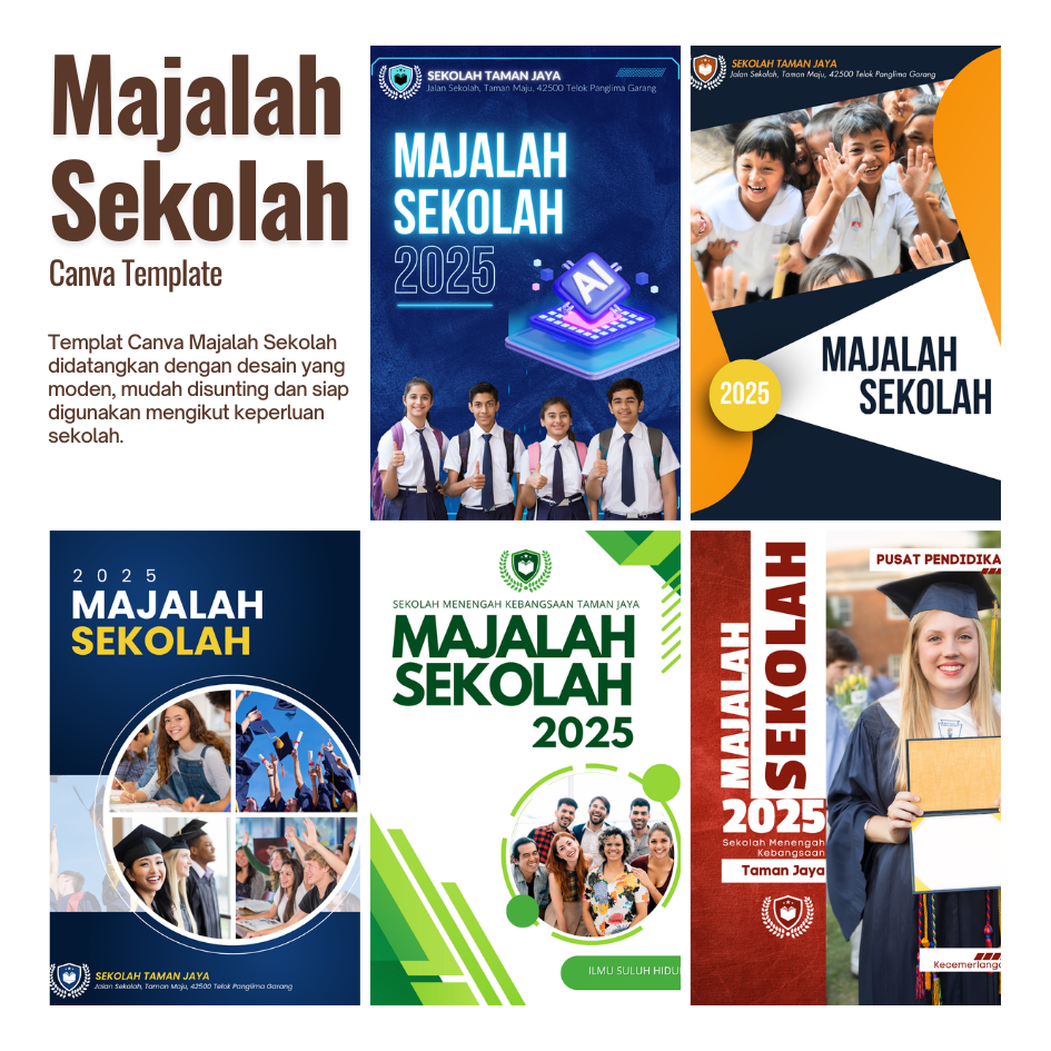 BUNDLE SALE - Canva Template Majalah Sekolah | Shopee Malaysia