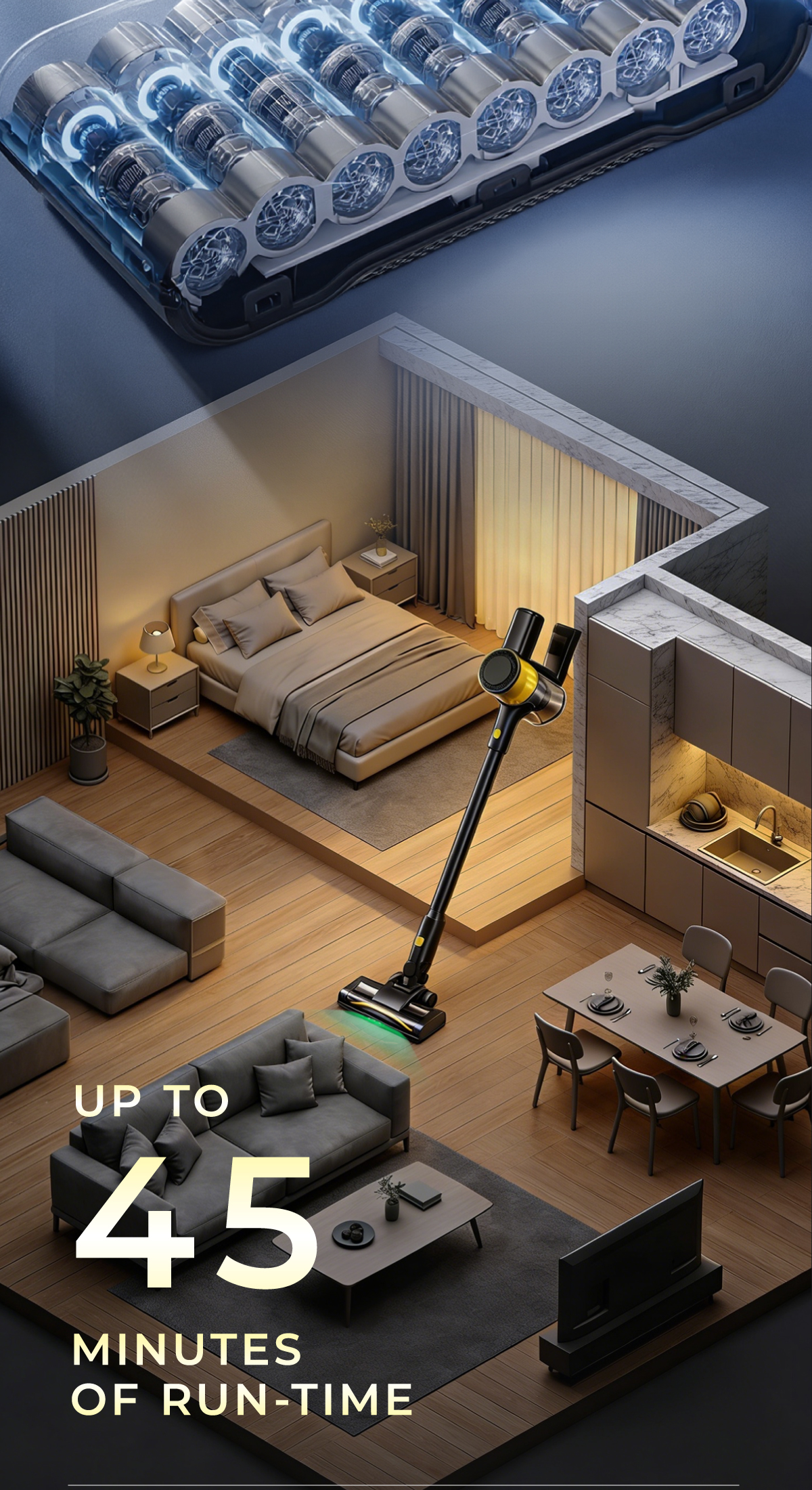 [𝐍𝐄𝐖] Bossman Kaden Wireless / Cordless Vacuum Cleaner Dynamax Pro VK2 ...