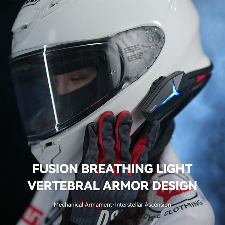 ASMAX FUTURE 1 Bluetooth Mesh Intercom Helmet Headset Motorcycle ...