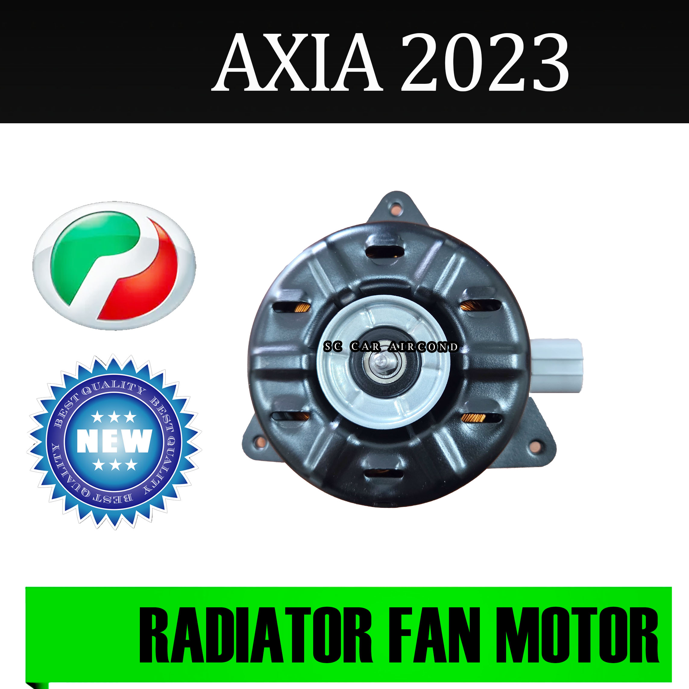 PERODUA AXIA 2023 ORIGINAL DENSO RADIATOR FAN MOTOR (CAR AIRCOND PARTS ...
