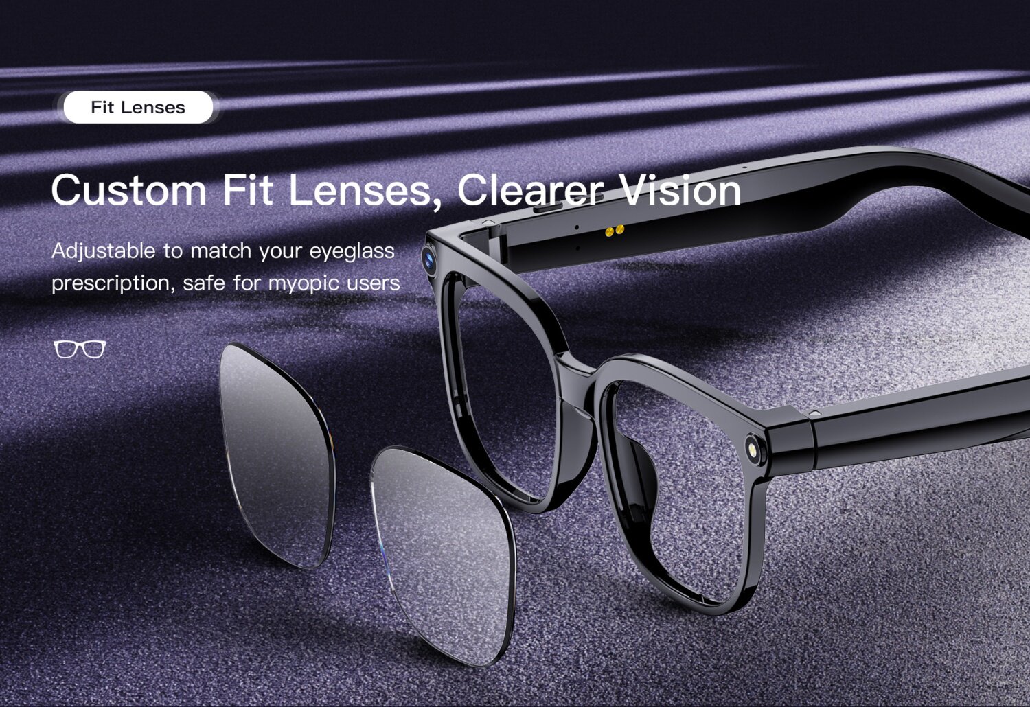 2026 New 800W Pixel Camera Smart Glasses Video Recording AI Photo ...