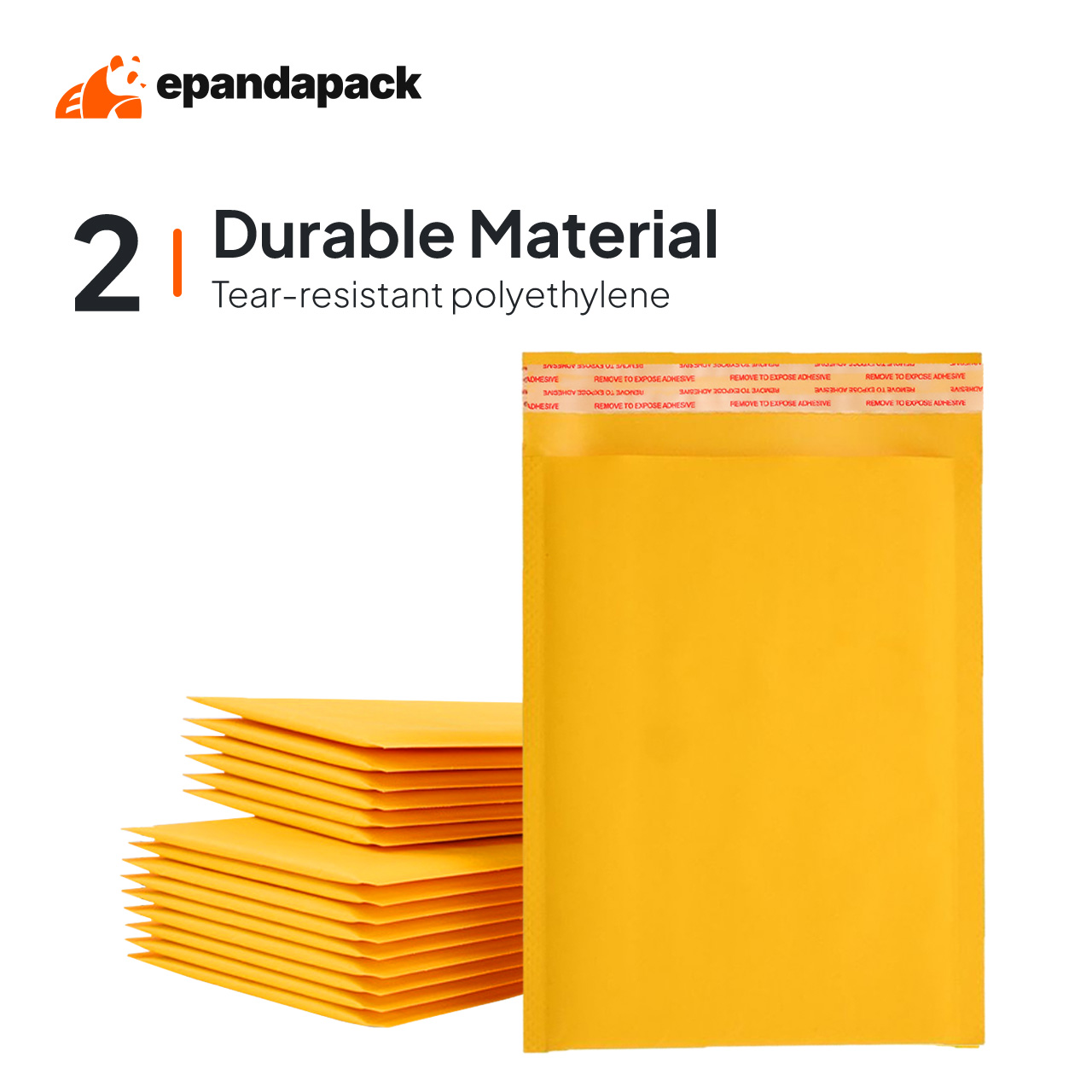 50pcs Kraft Paper Bubble Padded Envelope Mailer Shockproof Sampul Pos ...