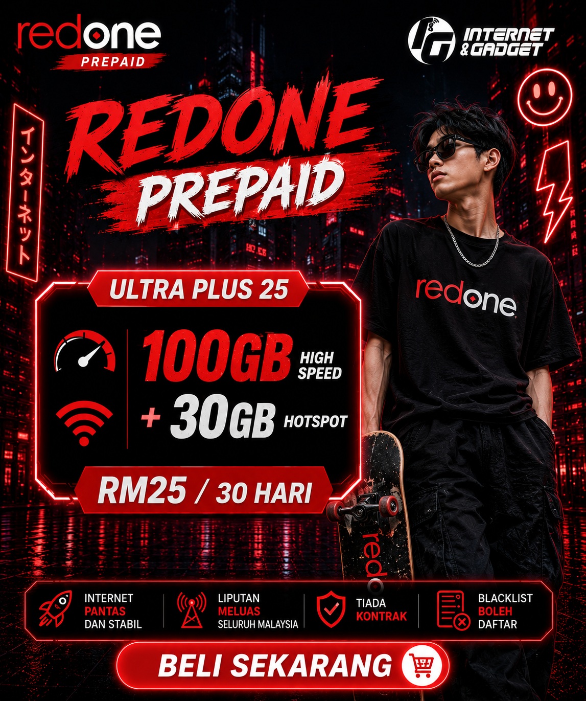 Simkad Prepaid Redone Beone 2025 | Coverage by CelcomDigi | Sim Card ...